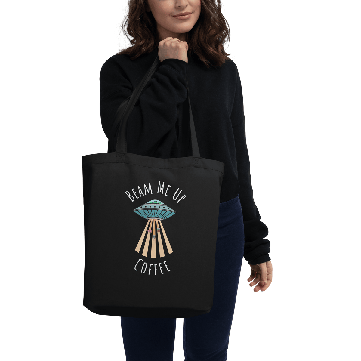 Beam Me Up Tote Bag Size