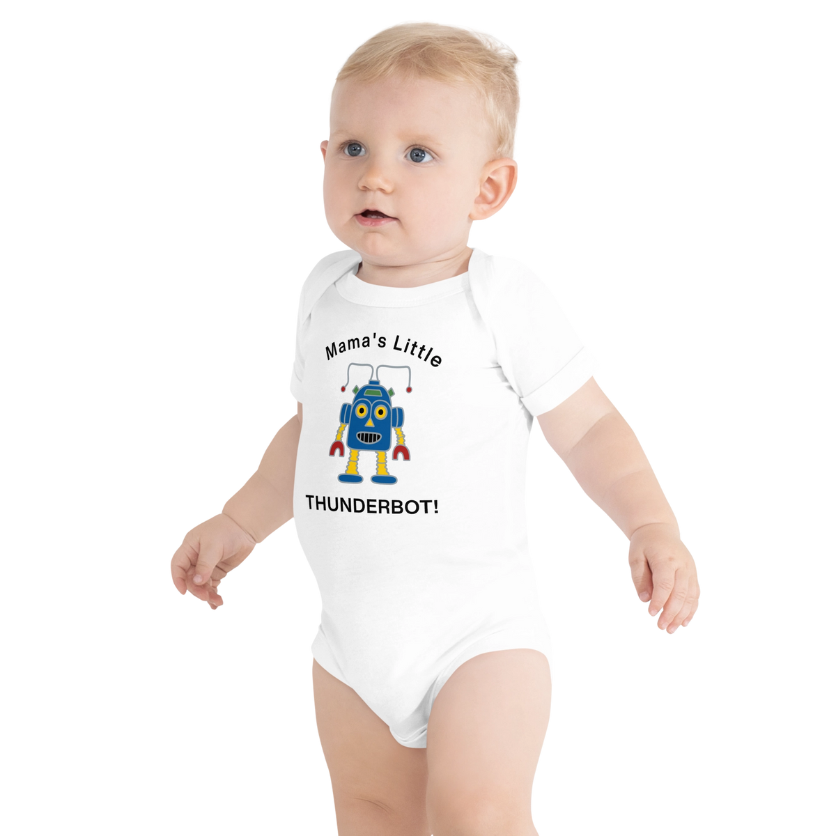 Mama&#39;s Little Thunderbot | Baby Onesie