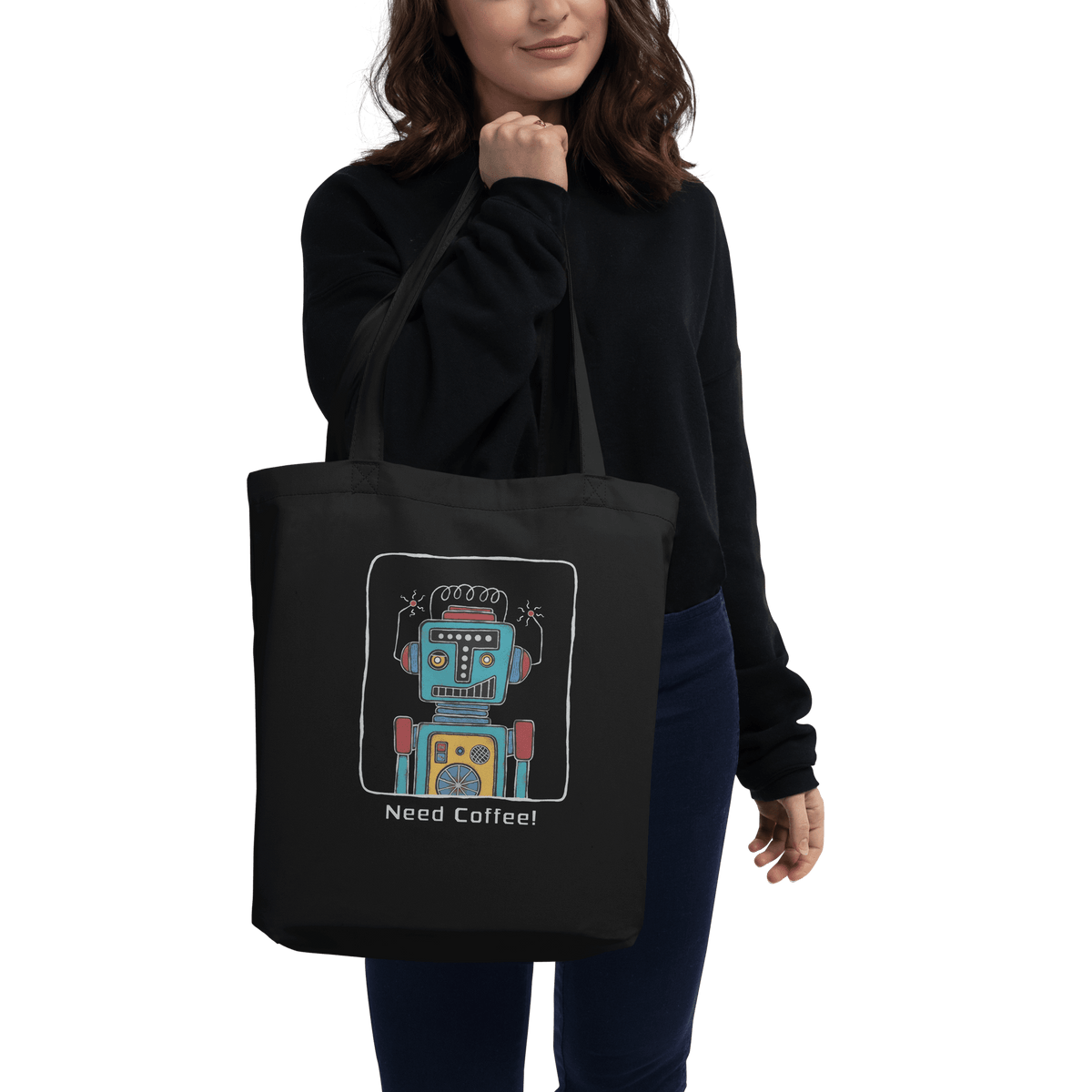 Need Coffee Tote Bag Action