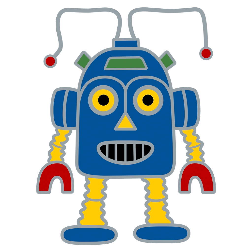 Children&#39;s Thunderbot design by Denise Marta-Burch