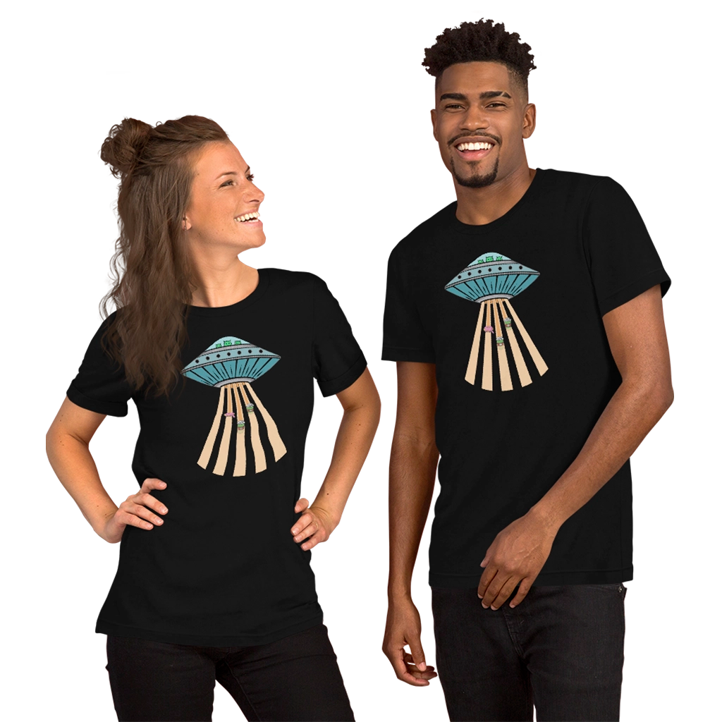 Coffee Beam Unisex T-shirt by Ridgeline Arts