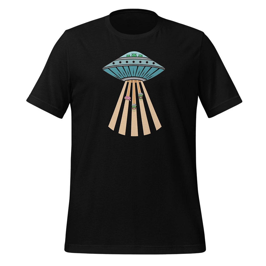 Unisex Coffee Beam T-shirt by Ridgeline Arts